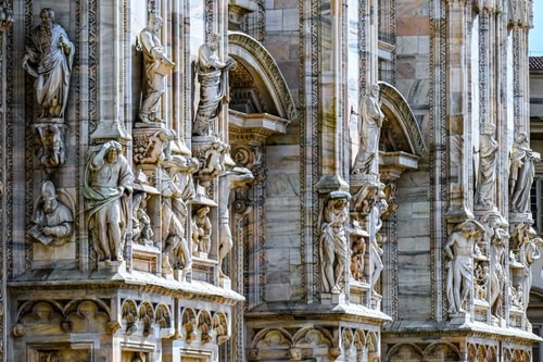 Mauer der Mailänder Kathedrale, Italien